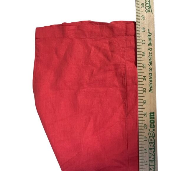 Liz Claiborne linen blend coral pants L - Picture 15 of 16